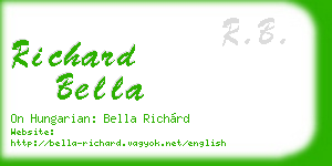 richard bella business card